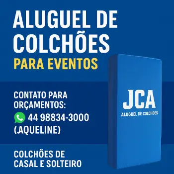 Aluguel de colchões para eventos